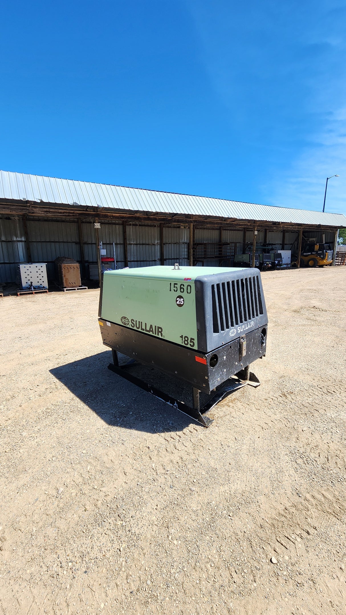 Sullair 185 CFM Air Compressor Stationary - used