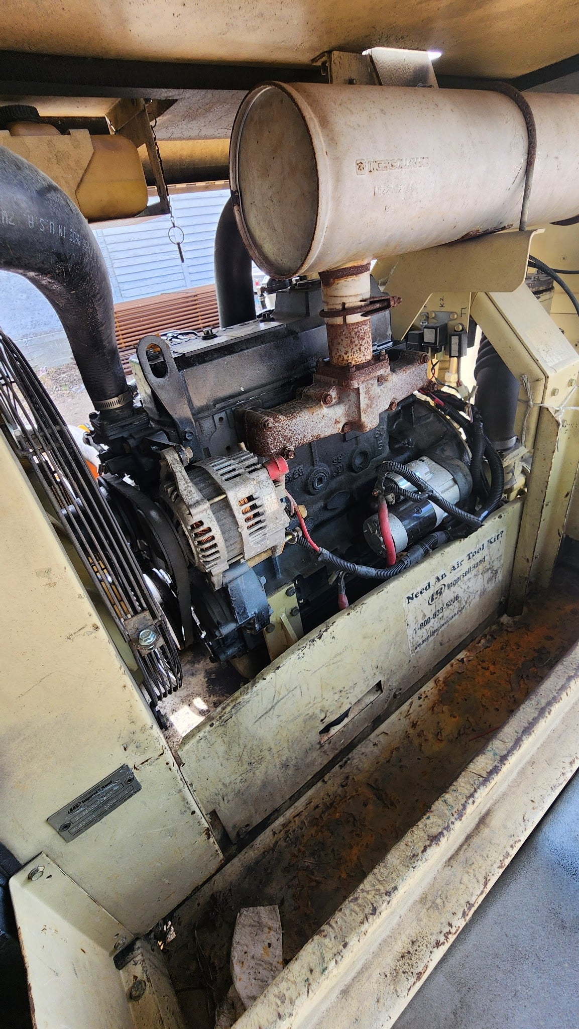 Ingersol 185 CFM Air Compressor- used