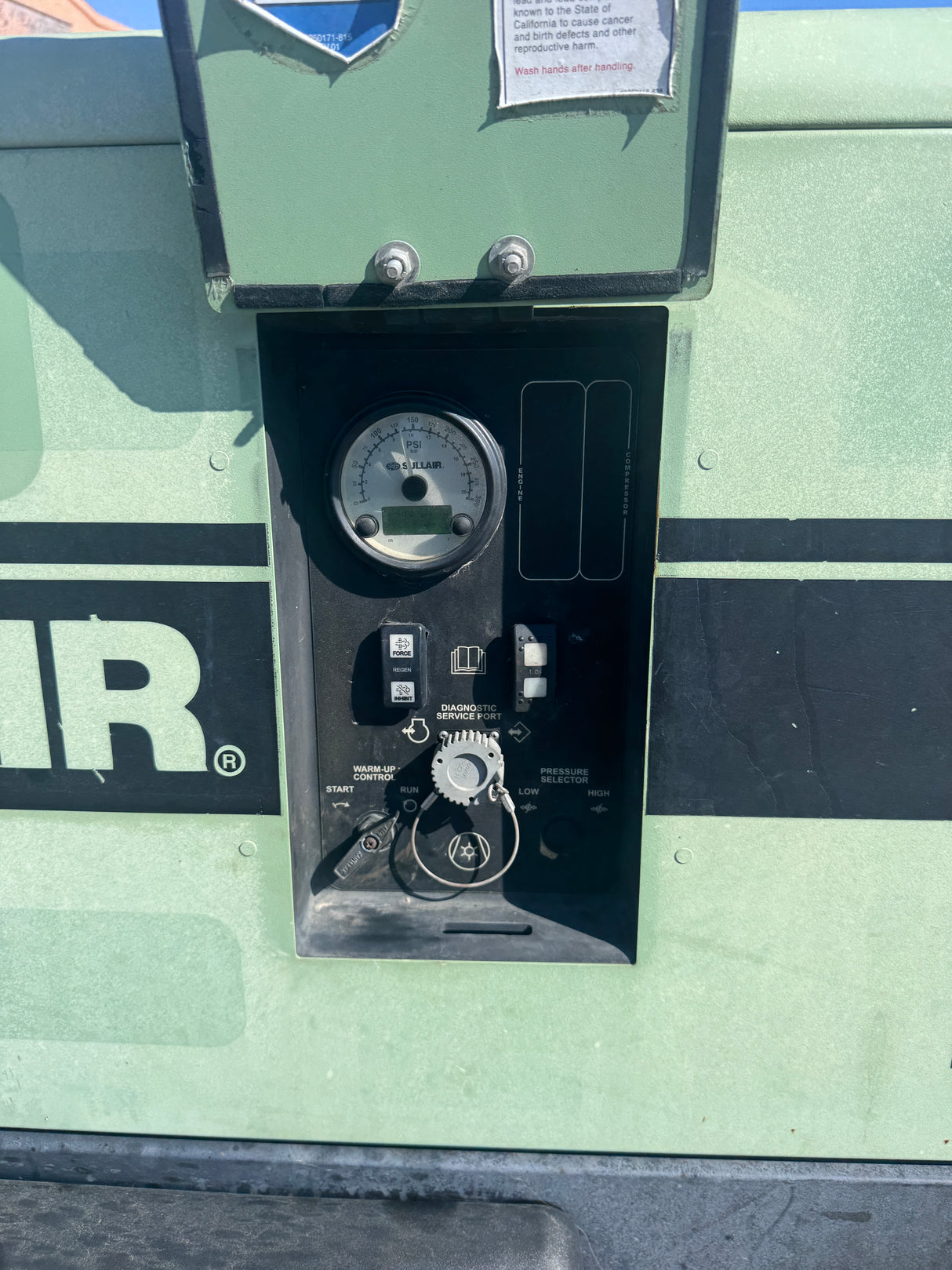 Sullair 185 CFM Air Compressor - Used 2018