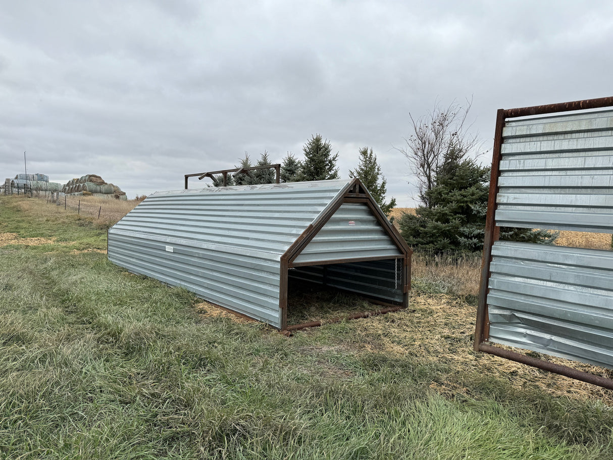 Calf Shed in pasture