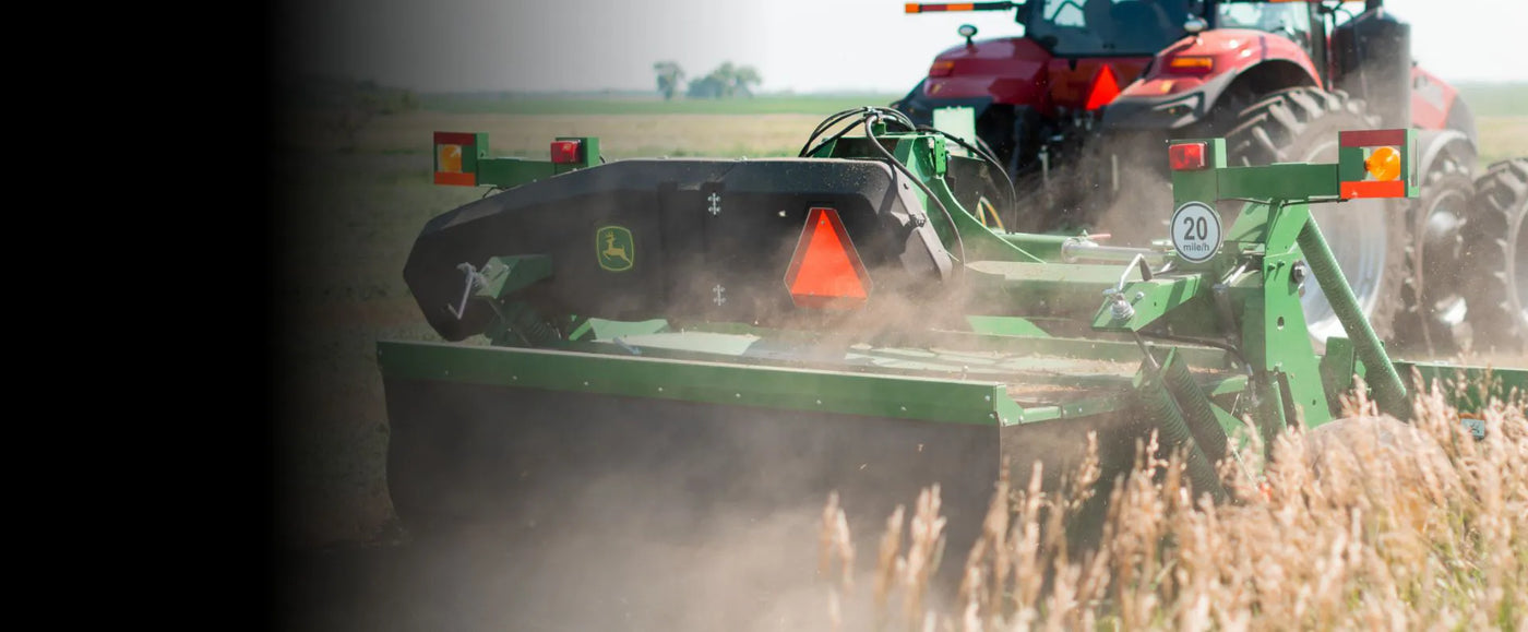 John Deere Hay Cutter with The Rock Block Installed