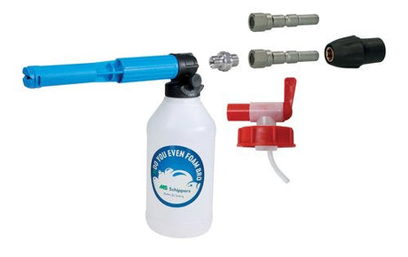 Foam Kit B with Foam gun, connector, threat, teflon tape, and drain tap