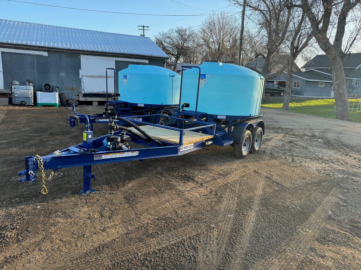 Duo-Lift 1300 gallon cone bottom tank trailer