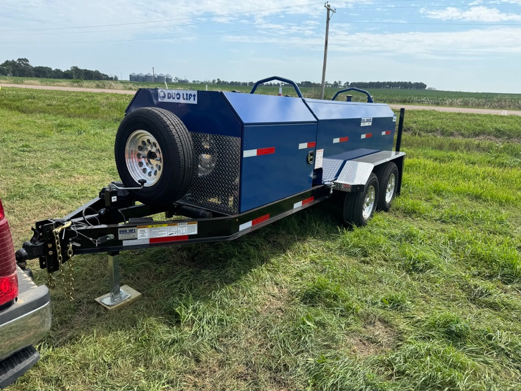 990 Gallon Diesel Tank Duo Lift Fuel Trailer