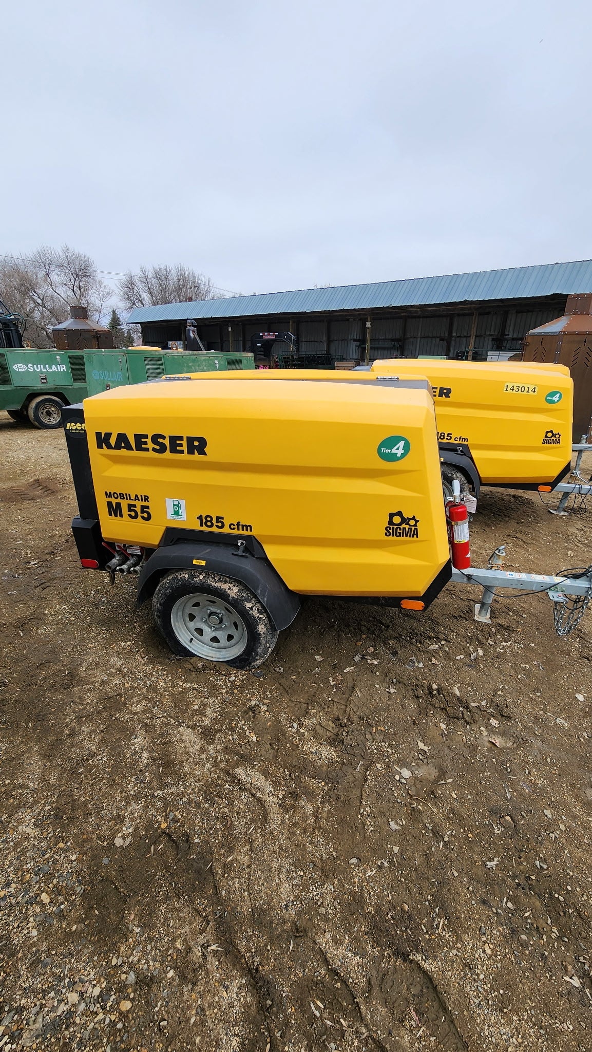 Kaeser 185 CFM Portable Air Compressor- used