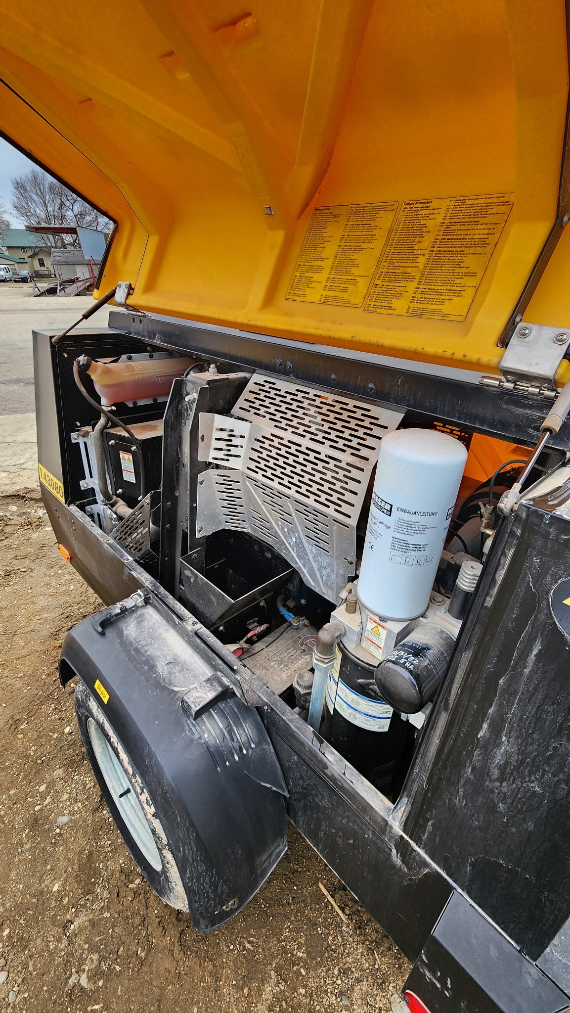 Kaeser 185 CFM Portable Air Compressor- used