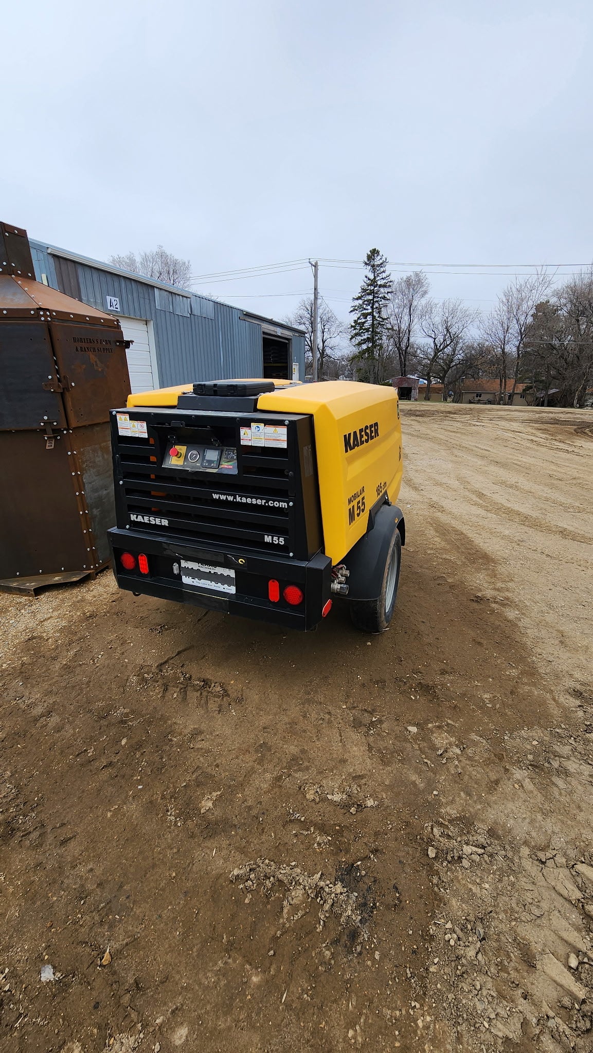 Kaeser 185 CFM Portable Air Compressor- used