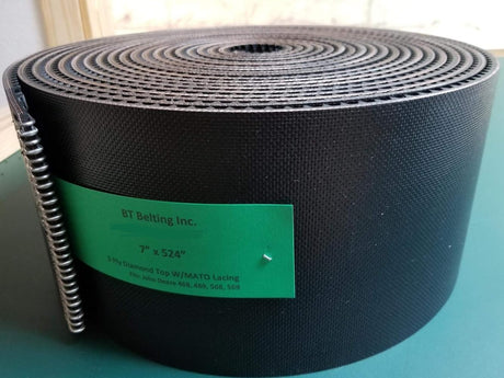 John Deere AG Belt 3-Ply Diamond Top Baler Belts with MATO Fasteners